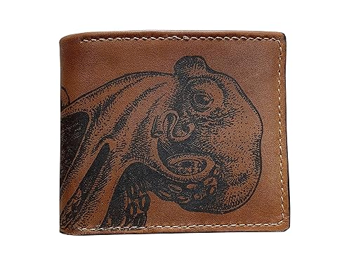Personalized leather men's wallet, octopus pattern wallet, ocean sea summer gift for him, christmas gift idea for men, sea lover present