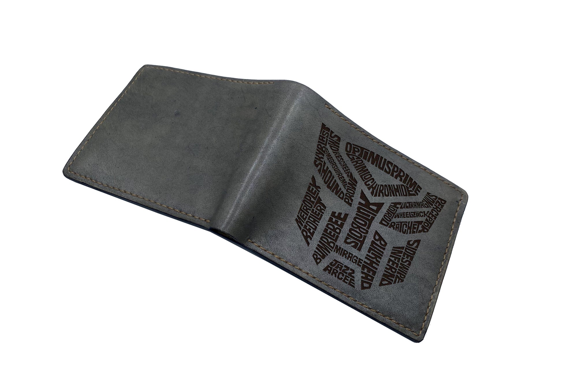 Transformers art men's wallet, personalized birthday gift ideas for boyfriend, husband, cool wallet for dad, Autobots logo art wallet