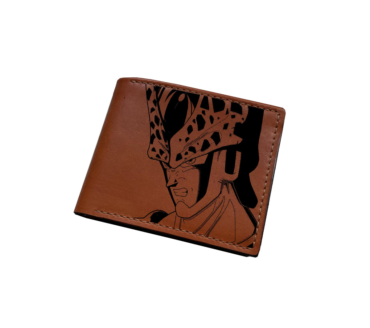 Mayan Corner - Dragon ball characters drawing leather wallet, fan art leather gift for men, wallet for him, leather anniversary present ideas -  Freiza super villains
