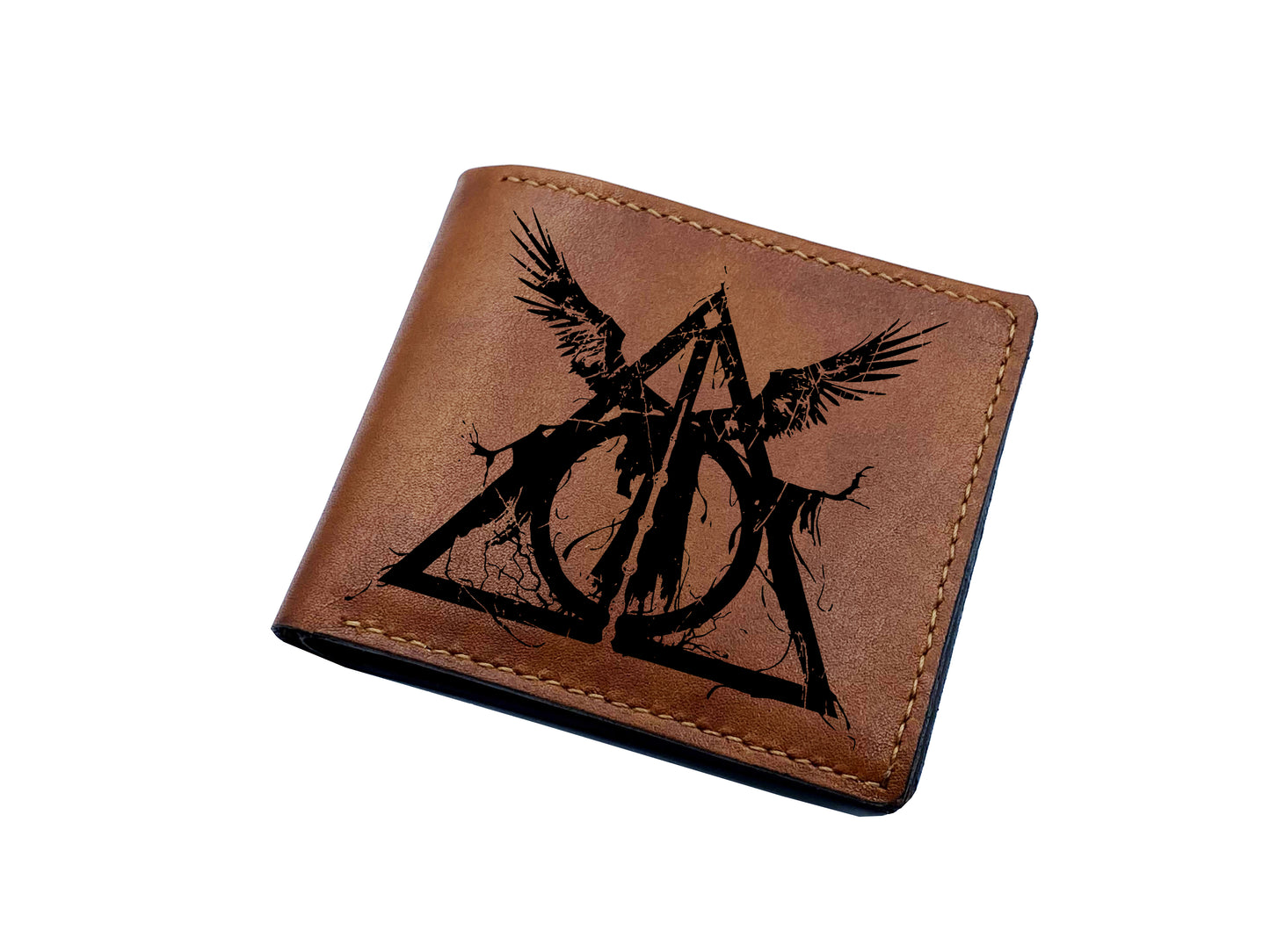 Mayan Corner - Personalized Harry Porter leather wallet, birthday gift ideas for him, Voldemort leather art wallet