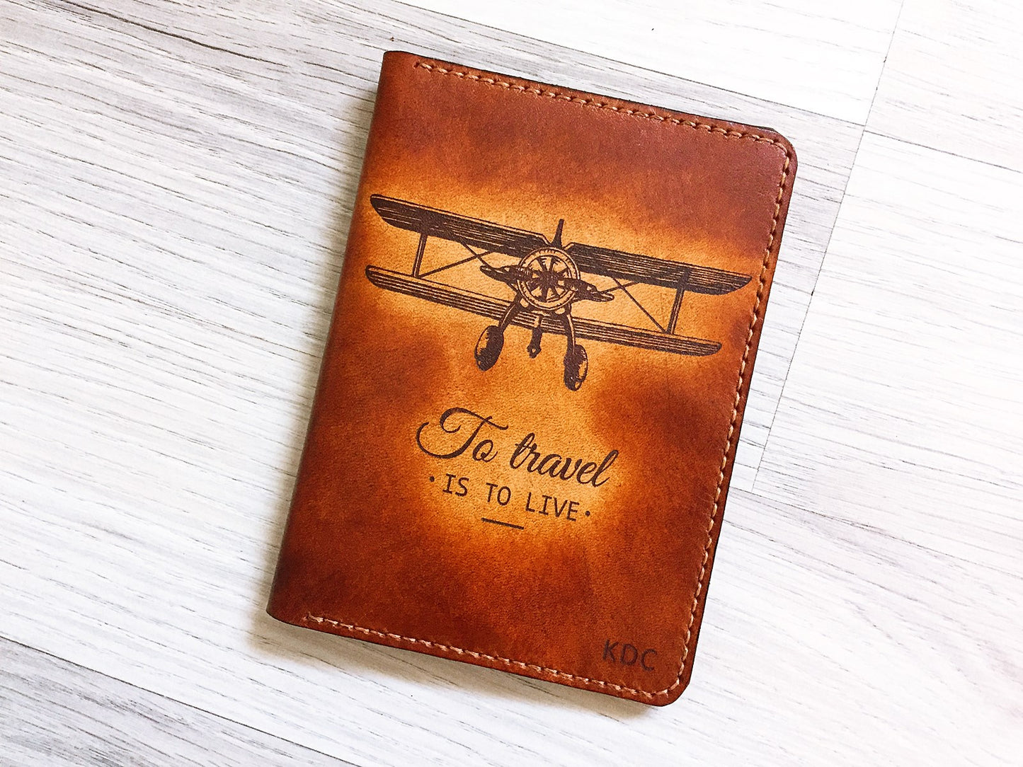 Personalized Travel Airplane Leather Passport Wallet, Passport Cover, Passport Holder, Custom family travel gift, Anniversary gift ideas