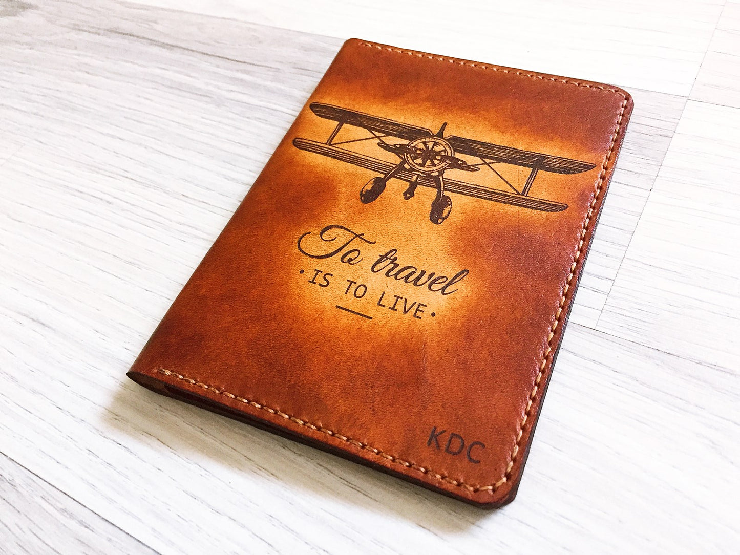 Personalized Travel Airplane Leather Passport Wallet, Passport Cover, Passport Holder, Custom family travel gift, Anniversary gift ideas