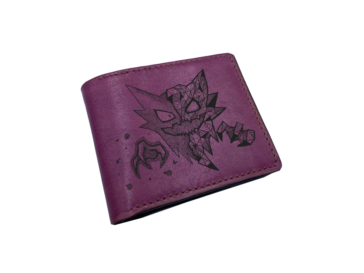 Mayan Corner - Pokemon geometric art leather wallet, customized leather gift for men, pokemon gift ideas -  Squirtle PK27103