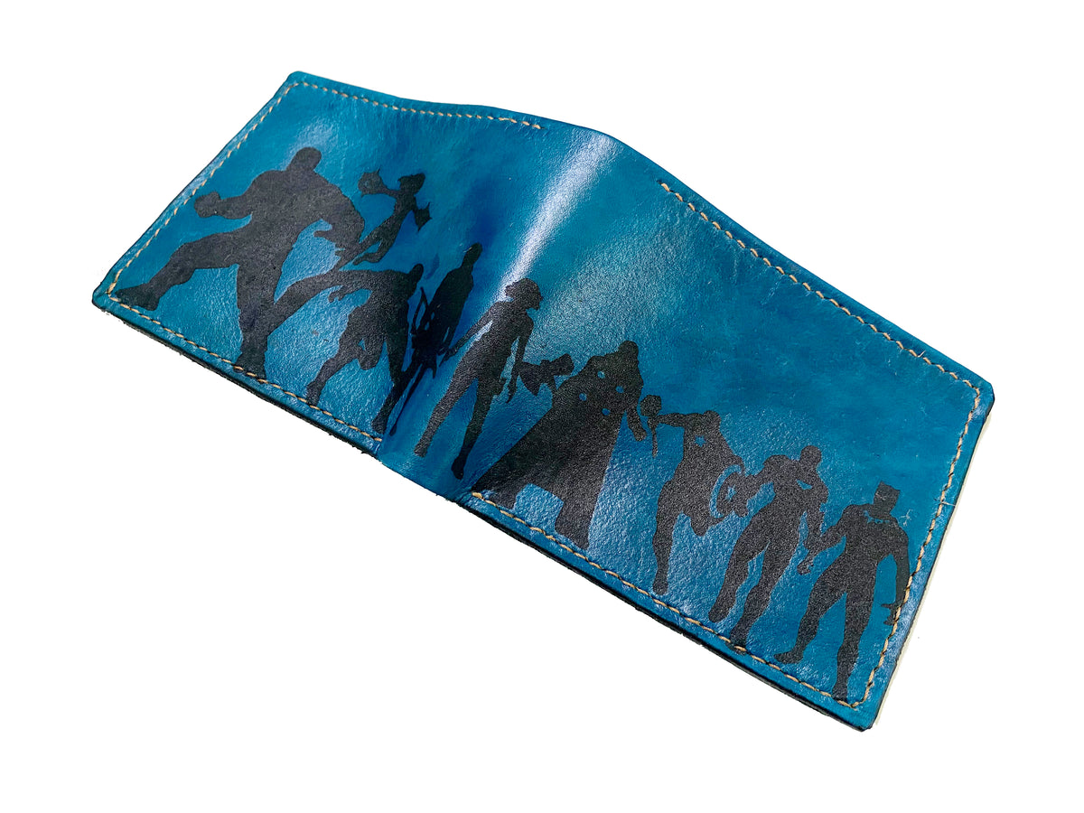Mayan Corner - Avenger team Marvel superheroes leather handmade men's wallet, custom gifts for him, father's day gifts