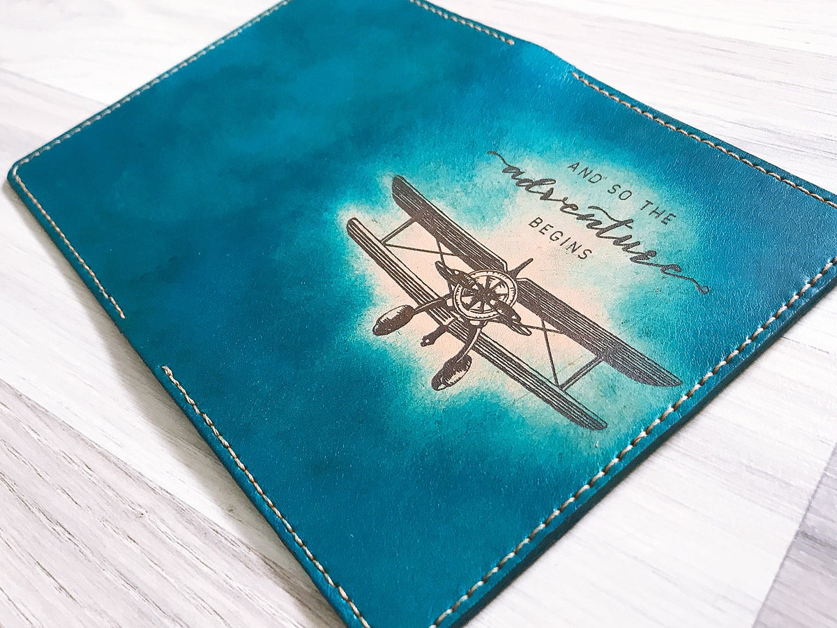 Personalized Adventure Leather Passport Wallet, Passport Cover, Passport Holder, Custom family travel gift, Anniversary gift ideas