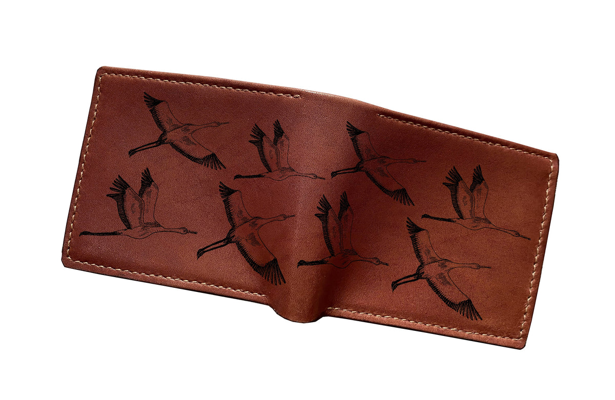 Mayan Corner - Personalized leather koi wallet, koi fish pattern wallet, japanese tradition art, leather anniversary present for birthday, christmas
