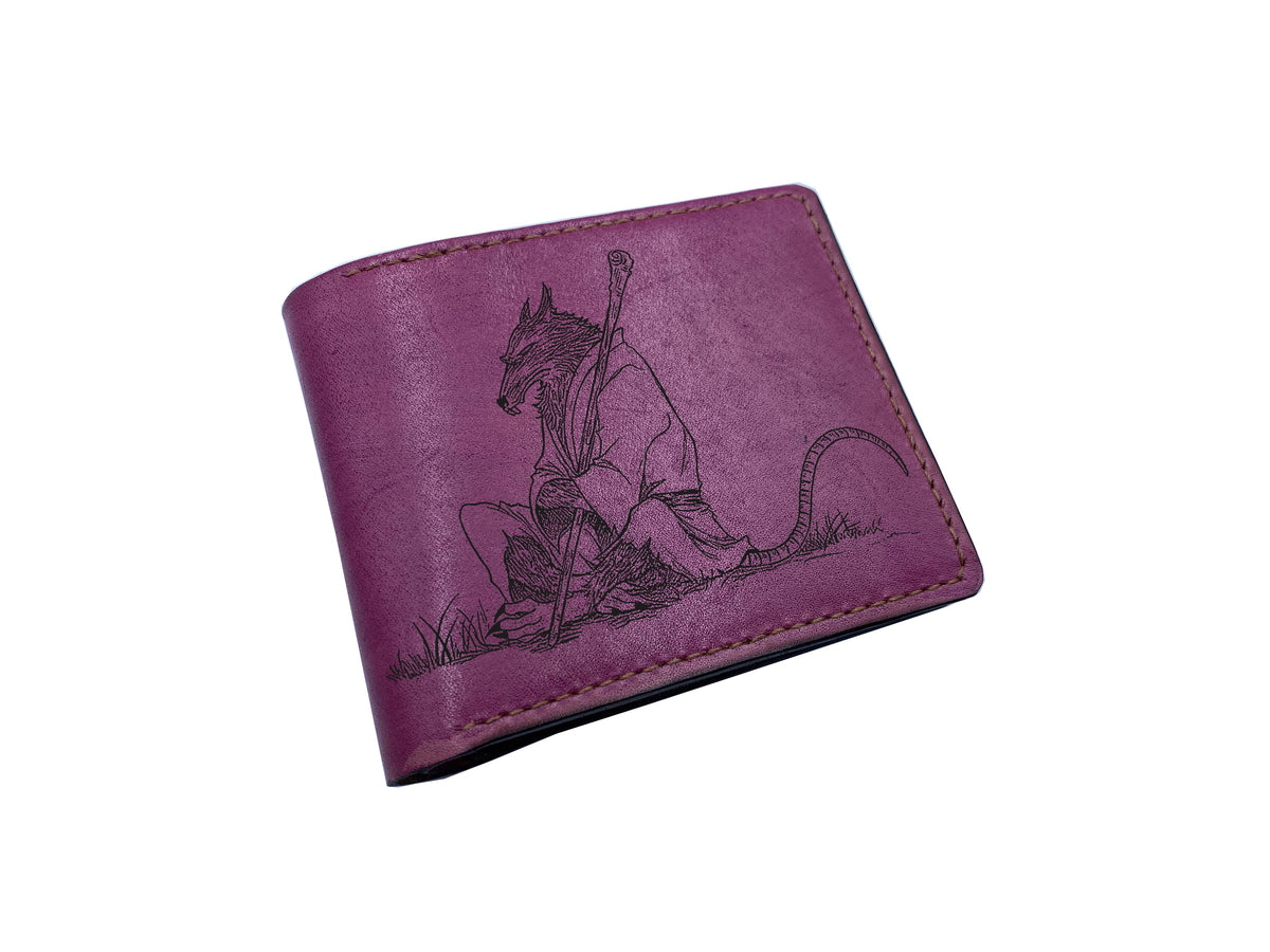 Mayan Corner - Personalized genuine leather handmade wallet, leather gift ideas for him, ninja turtle leather art wallet - 01112214