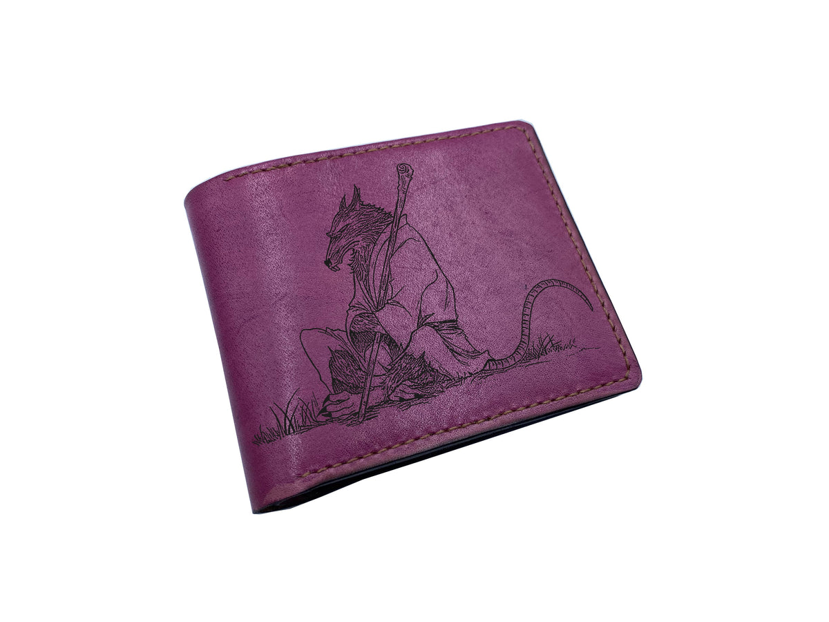 Mayan Corner - Personalized genuine leather handmade wallet, leather gift ideas for him, ninja turtle leather art wallet - 01112216