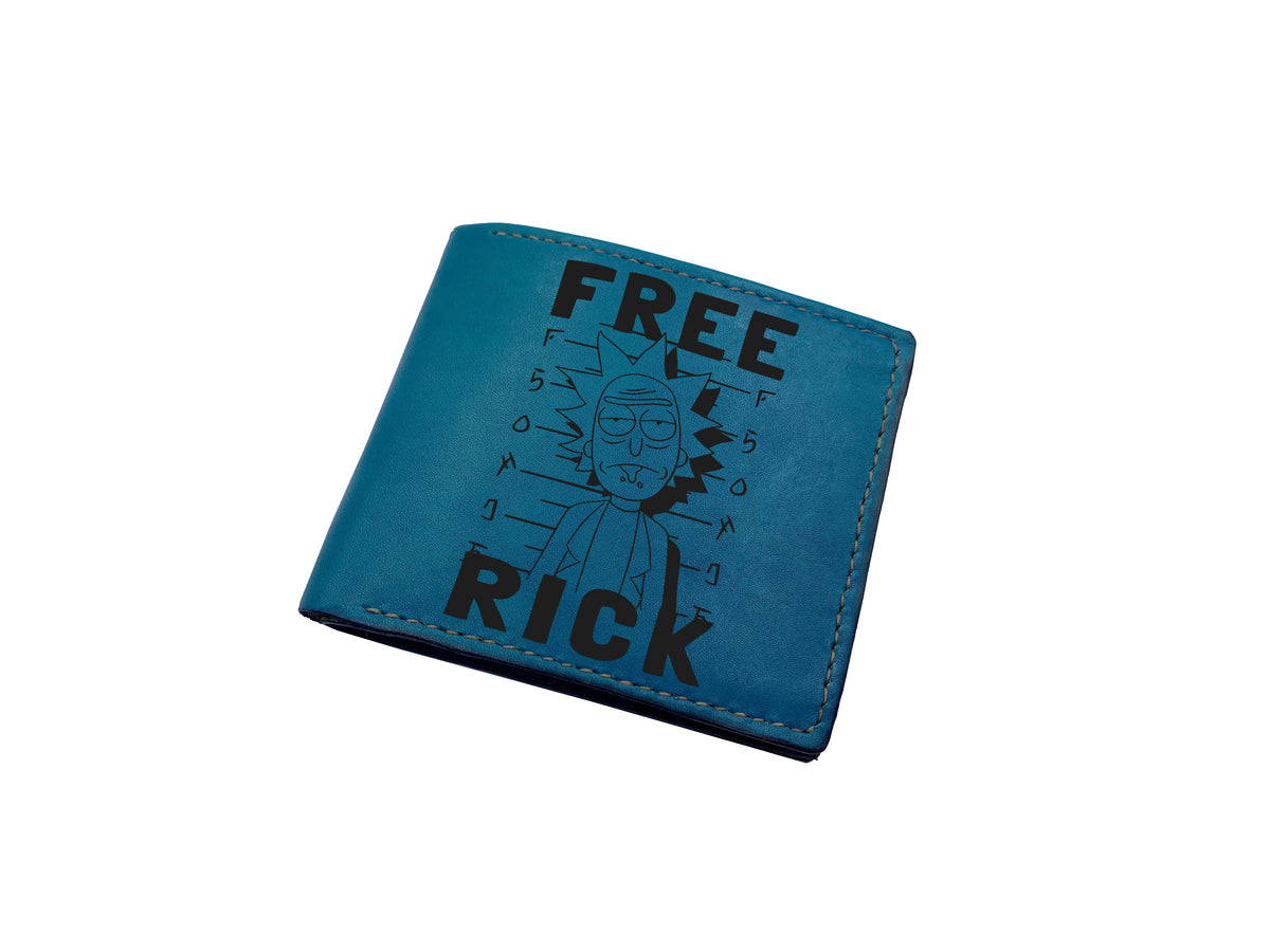 Mayan Corner - Rick and Morty movie series characters leather men's wallet, cartoon art wallet, cool leather gift for him - RM280106