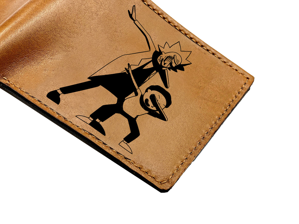 Mayan Corner - Rick and Morty movie series characters leather men's wallet, cartoon art wallet, cool leather gift for him - RM280105