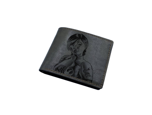 Starwars leather handmade wallet, christmas gift ideas for kid, boyfriend birthday present