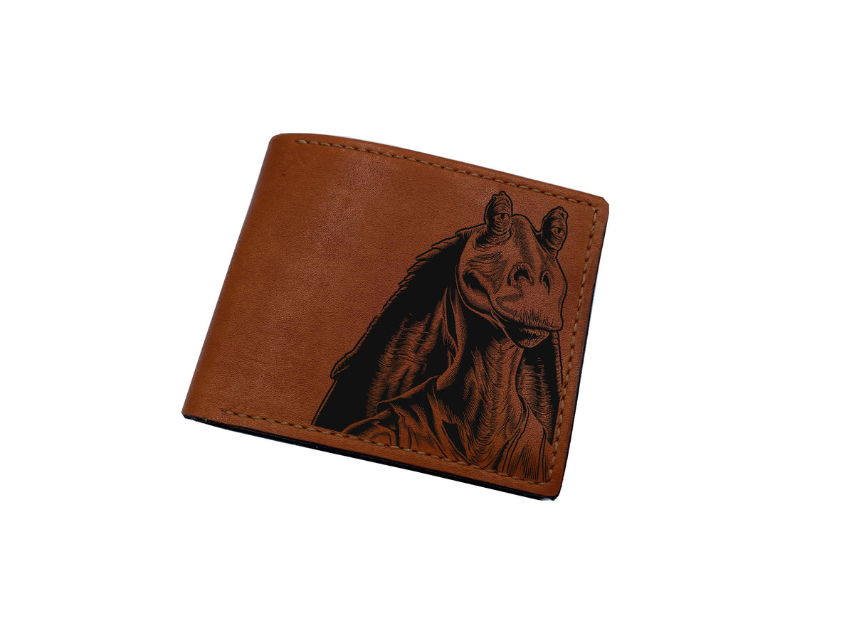 Darth Maul Sith Lord modern art wallet, personalized starwars gift for men, Starwars leather wallet for dad
