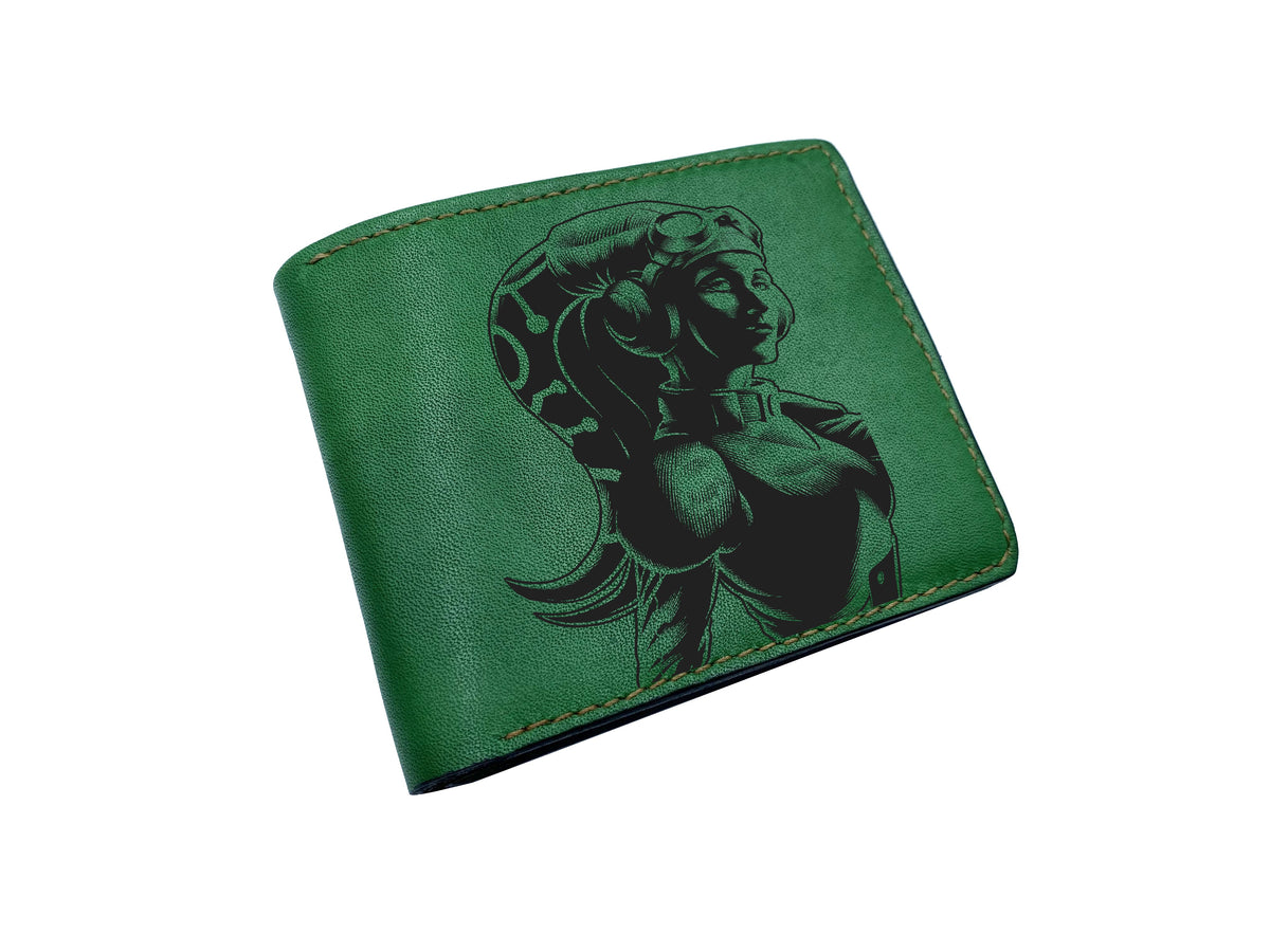 Personalized leather wallet, Starwars main characters cool wallet, unique christmas present ideas 2022 for men