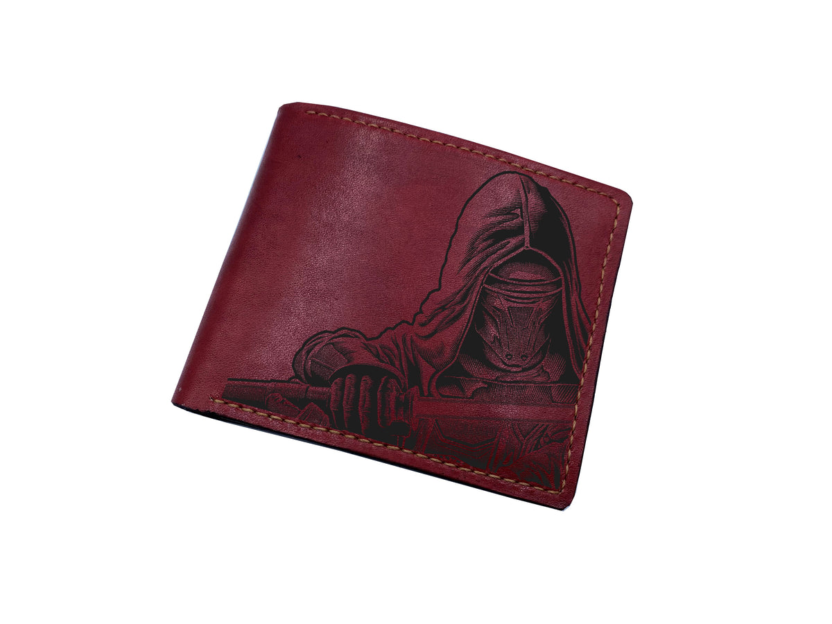 Personalized leather wallet, Starwars main characters cool wallet, unique christmas present ideas 2022 for men