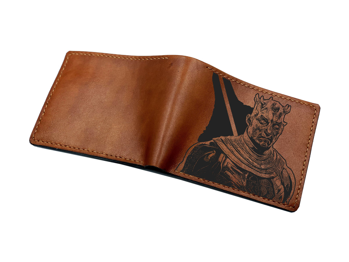 Starwars leather handmade wallet, christmas gift ideas for kid, boyfriend birthday present
