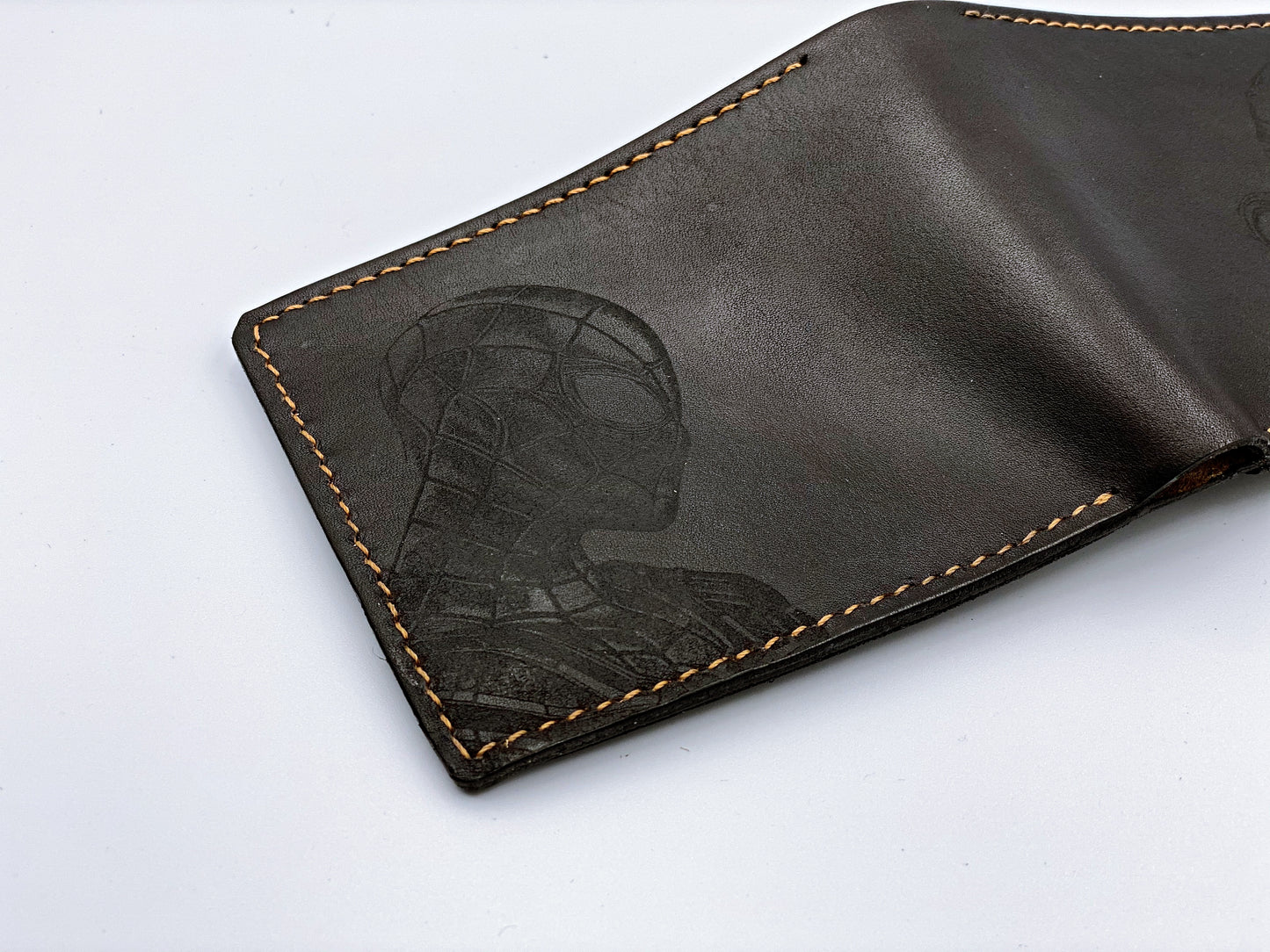 Mayan Corner - Venom spiderman leather handmade men's wallet, custom superheroes gifts for him, father's day gifts