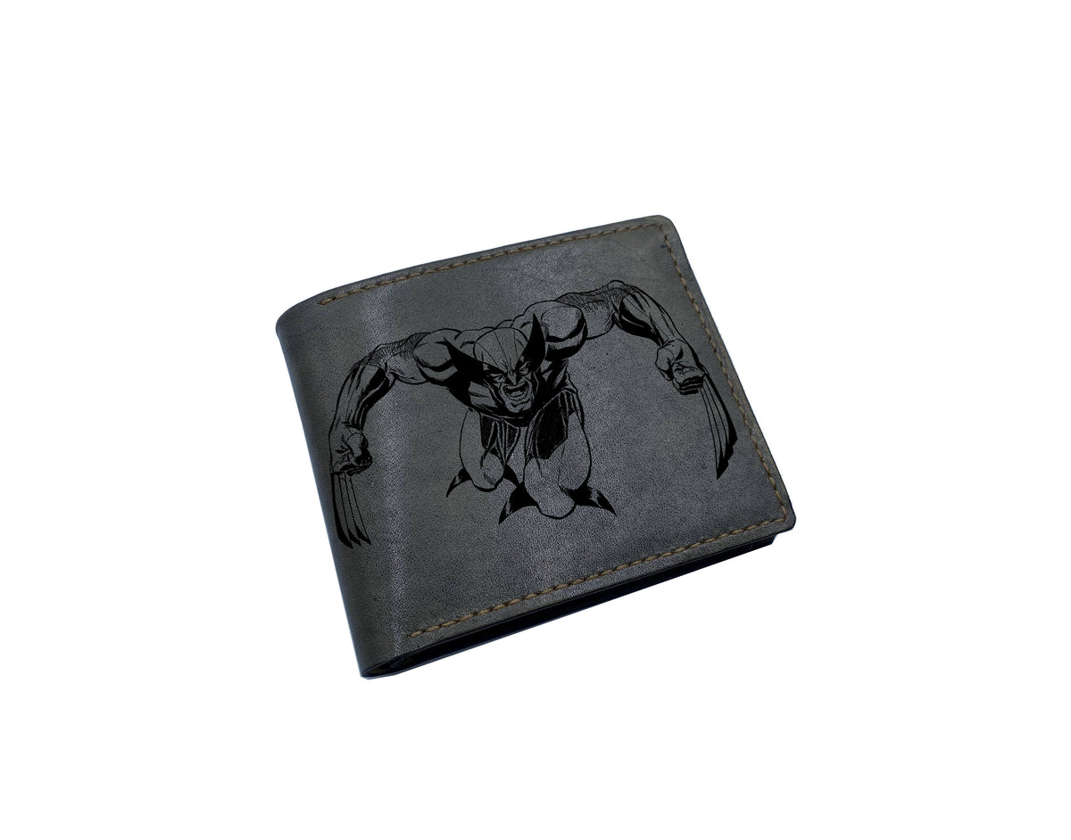 Mayan Corner - Wolverine Logan superheroes leather handmade wallet, superheroes marvel wallet for men - 2710221