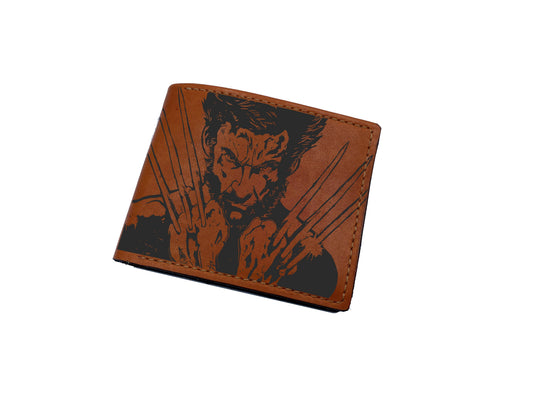 Mayan Corner - Wolverine Marvel Xmen Logan superheroes leather handmade wallet, superheroes marvel wallet for men - 2710223