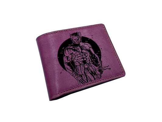 Mayan Corner - Wolverine Xmen superheroes leather handmade wallet, Personalized leather wallet for men - 2710227