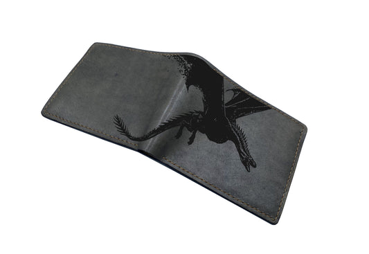 Mayan Corner - Customized leather handmade wallet for men, dragon men's wallet, gift for dad, husband, brother - Drogo dragon Game of Thrones - 3110224