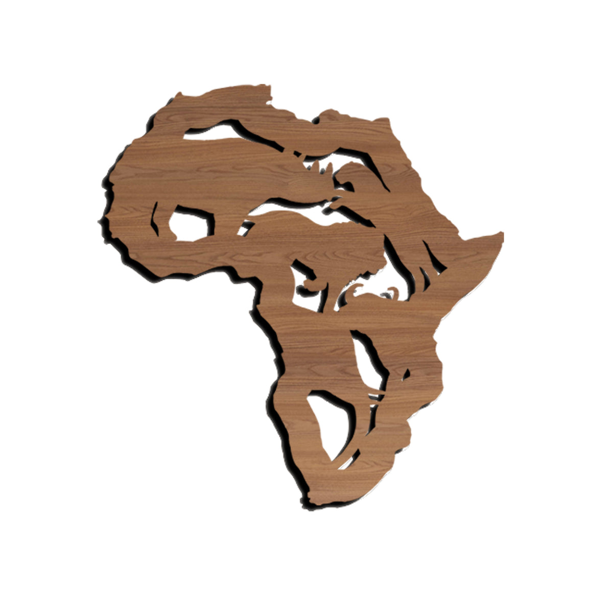 Wooden wall art home decor, Africa big five animals decor, livingroom bedroom nursery morden decor, wildlife natural decor