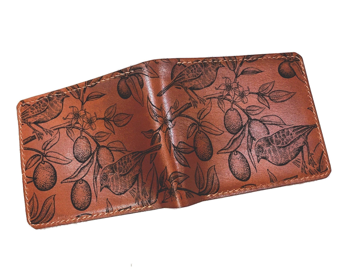 Personalized leather men's wallet, gecko pattern seamless engraved wallet, wallet for husband, father, boyfriend leather cutom gift ideas