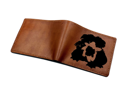 Mayan Corner - Custom Pokemon evolution men's wallet, Charmander pokemon wallet, bulbasaur leather gift, pokemon leather gift for him