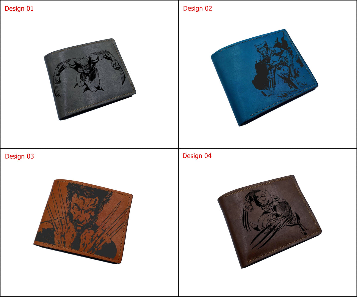 Mayan Corner - Wolverine Logan superheroes leather handmade wallet, superheroes marvel wallet for men - 2710222